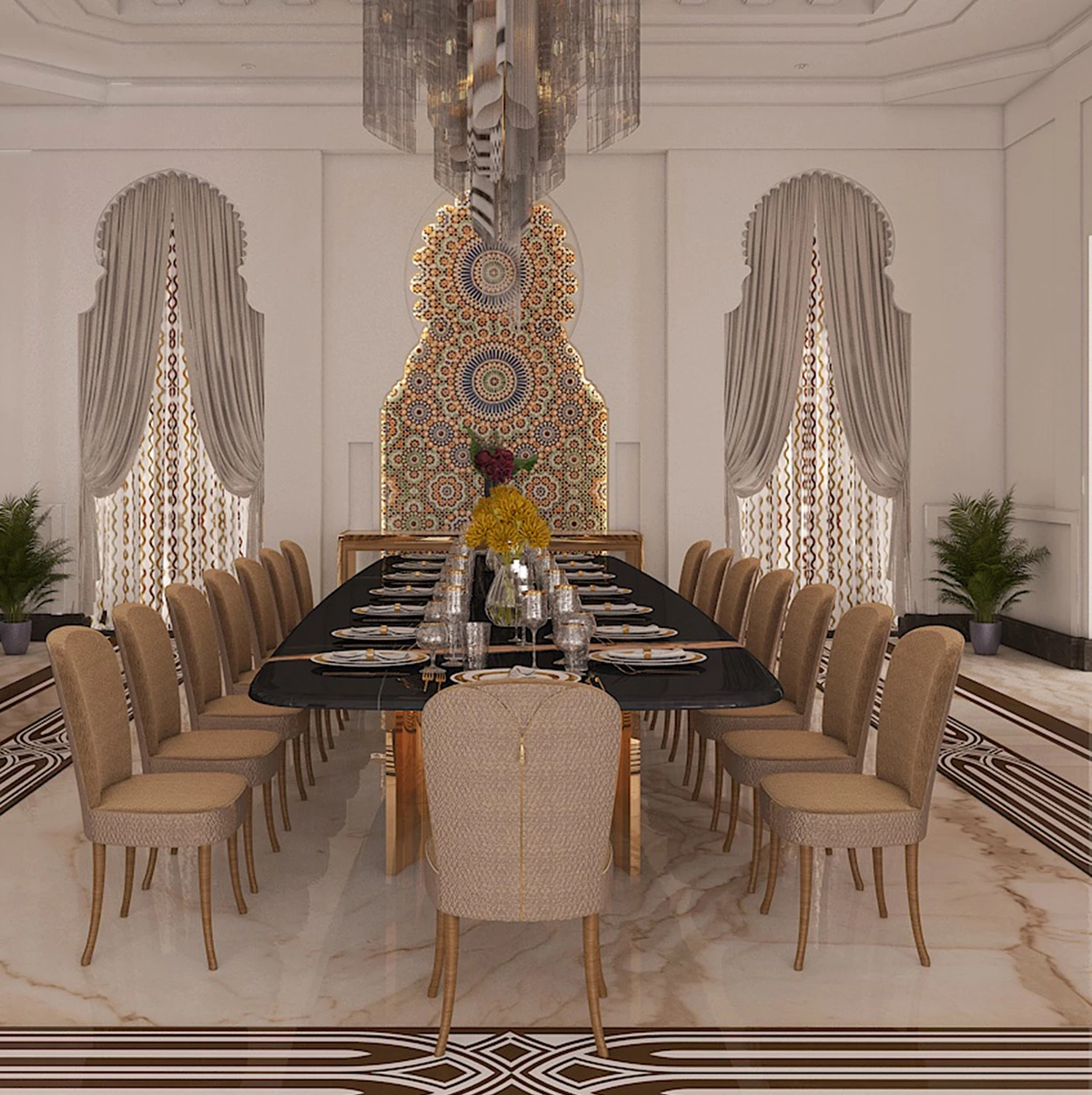 Dining Room Interior Design Riyadh
